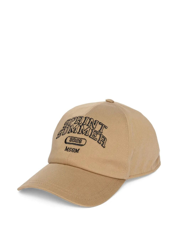 Baseball Cap With Msgm Embroidery