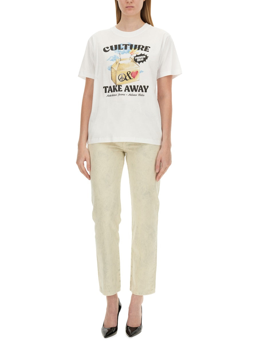 Moschino Jeans T shirts - White | Wanan Luxury