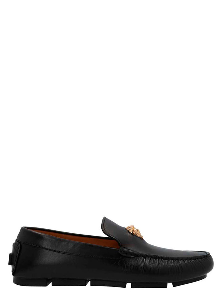 Versace Medusa Loafers - Black | c5fad989d2ccdfdd6e0a7f2a9ac03f2fb242d4df
