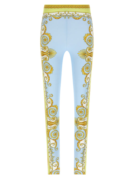 Spring Barocco Leggings Light Blue