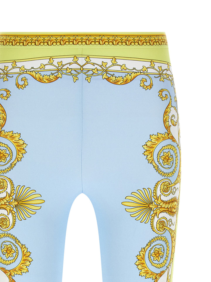 Versace Spring Barocco Leggings - Light Blue | ee2a056a55bffad3bbfd2de846ded13024848cb6