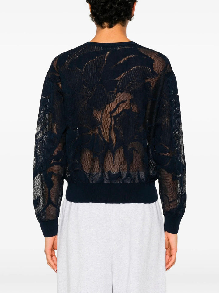 Dries Van Noten V neck - Blue | 61aa21b6c1f71bc281ad8c35a6fc12af0fe19afa