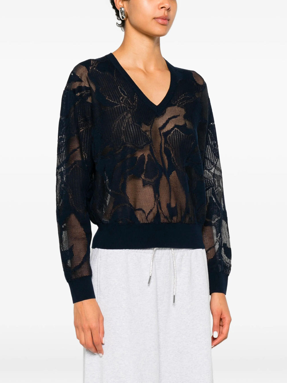 Dries Van Noten V neck - Blue | 5b94d85c113a16cedeba8e1ba840be41808daf45