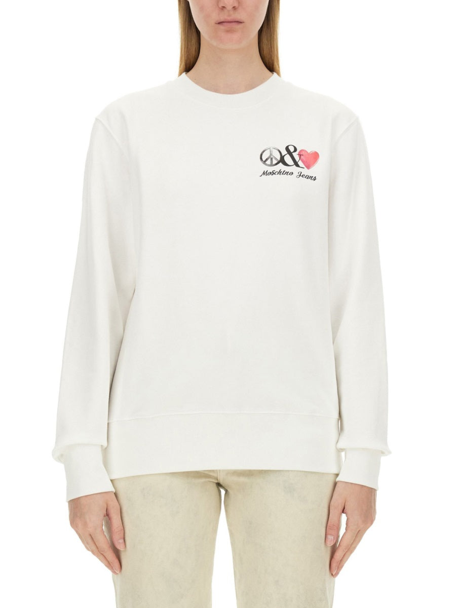 Moschino Jeans Sweatshirts - White | ec4032214e22ad10b7b31290c1f57346a6032623