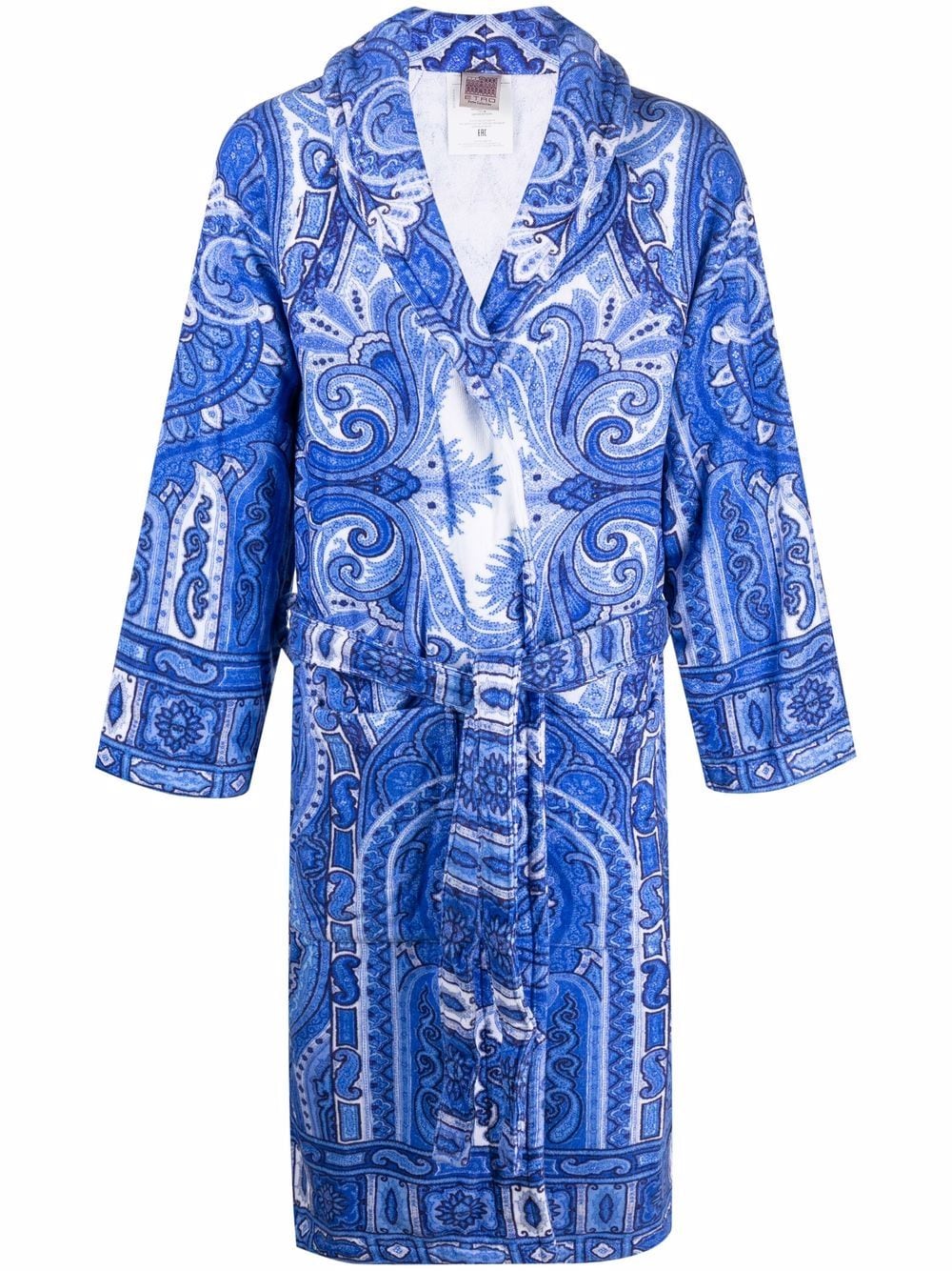 Paisley print dressing gown