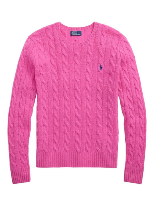 Cable Wool And Cashmere Crewneck Jumper