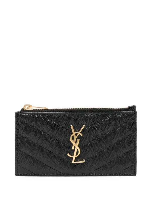 Cassandre MatelassÉ Fragments Card Case In Grain De Poudre Leather