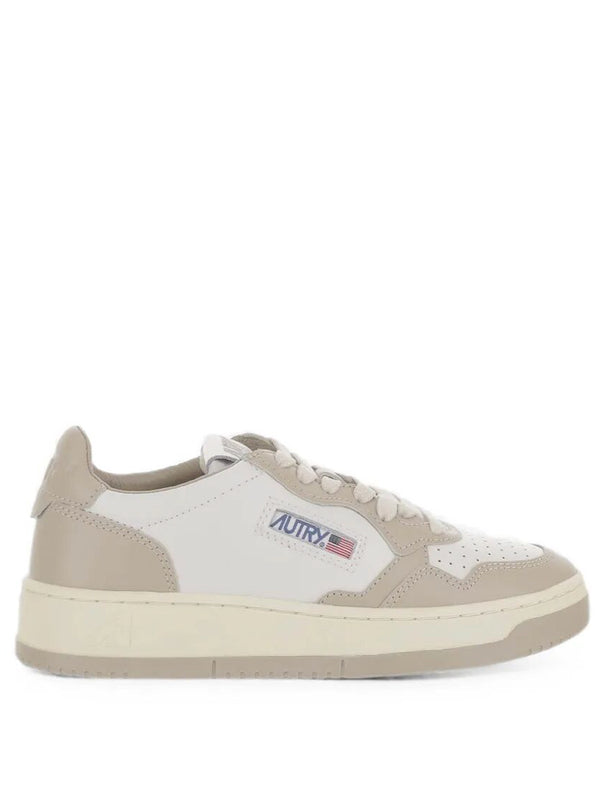 Medalist Low Sneakers In White And White And Feather Leather