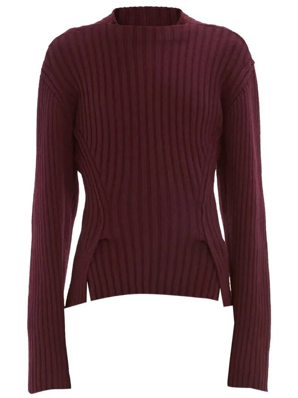 Ribbed Jumper In Merino Wool