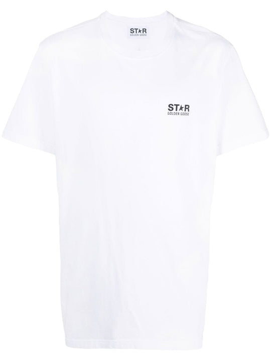 Star Collection T-Shirt With Contrasting Black Logo And Star