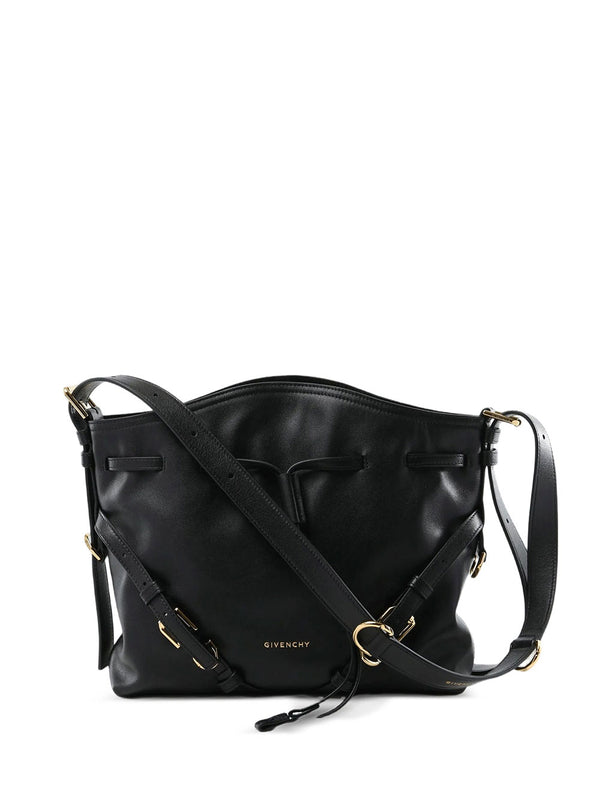 Small Voyou Bucket Bag In Shiny Leather
