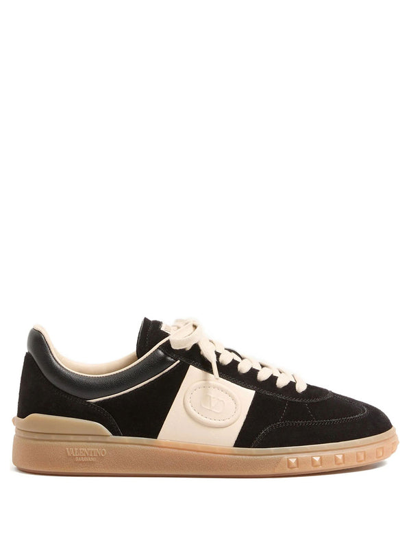 Upvillage Split And Nappa Leather Sneakers