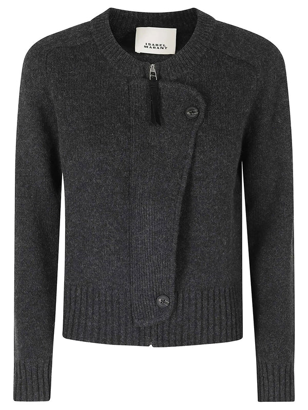 Murielle Wool And Cashmere Zip Cardigan