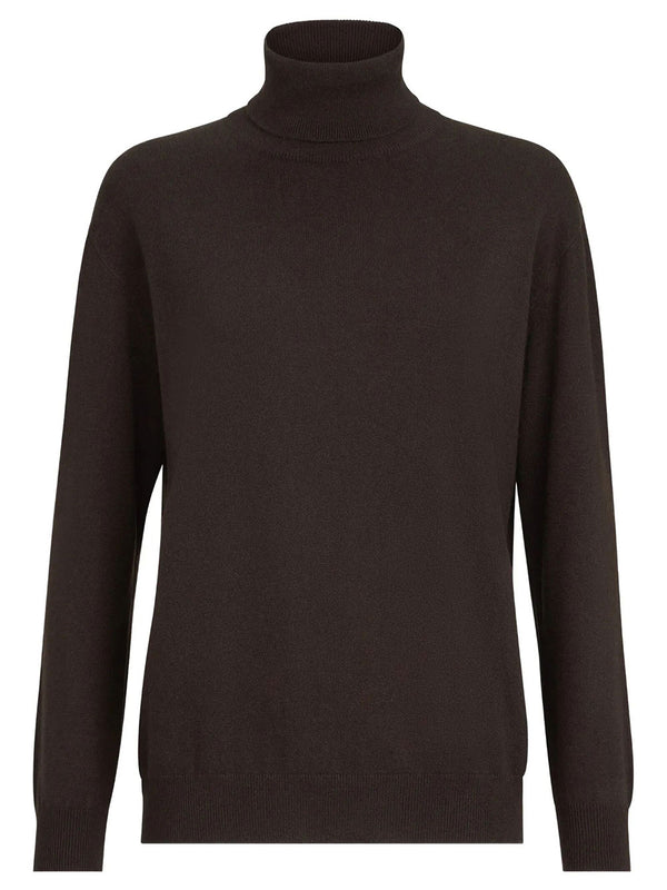 Cashmere High-Neck Sweater With Embellishment