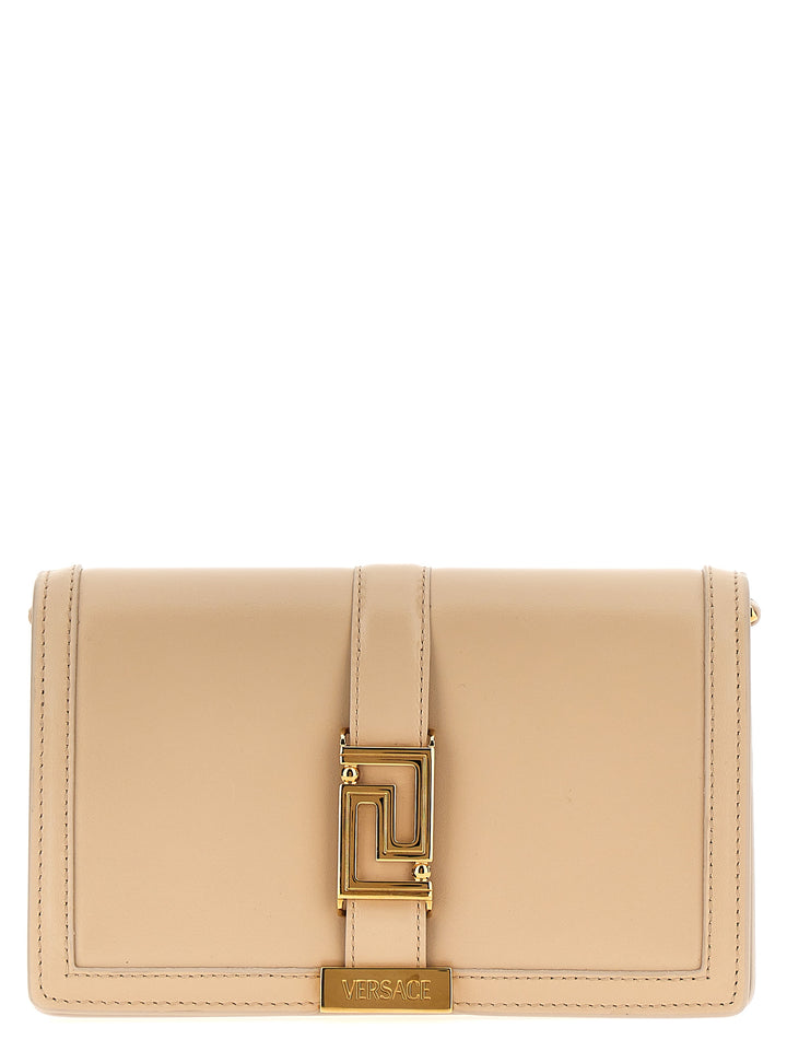 Greca Goddess Clutch Beige