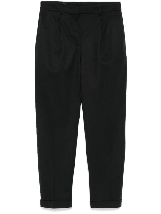 High-Waisted Cropped Trousers