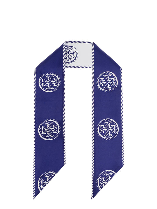 Medallion Logo Ribbon Silk Tie
