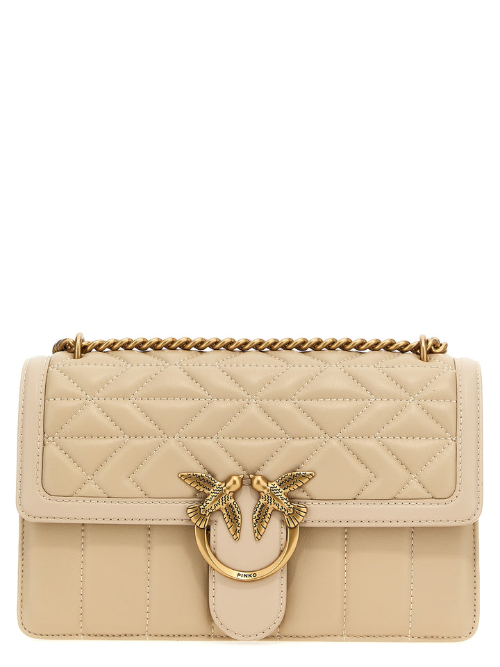 Love One Classic Shoulder Bags Beige