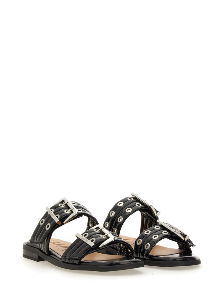 Ganni Sandals - Black | 2b6543b48c14f3df68f6dddc6993c7db111a0eb4