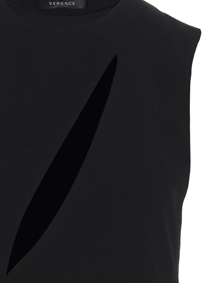 Versace Cut Out Midi Dress Dresses - Black | 83d84981aab0fd8d25c4d4cabf41b463fdb23b3d