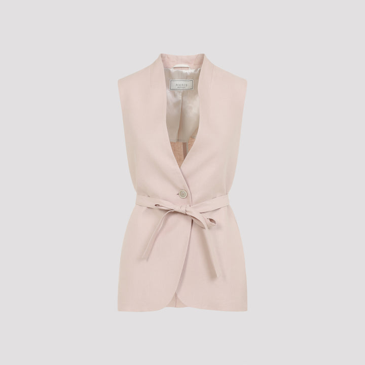 Peserico Gilet - Nude & Neutrals | d1c11ce55be55c1b0937d5017bba442f783dea24