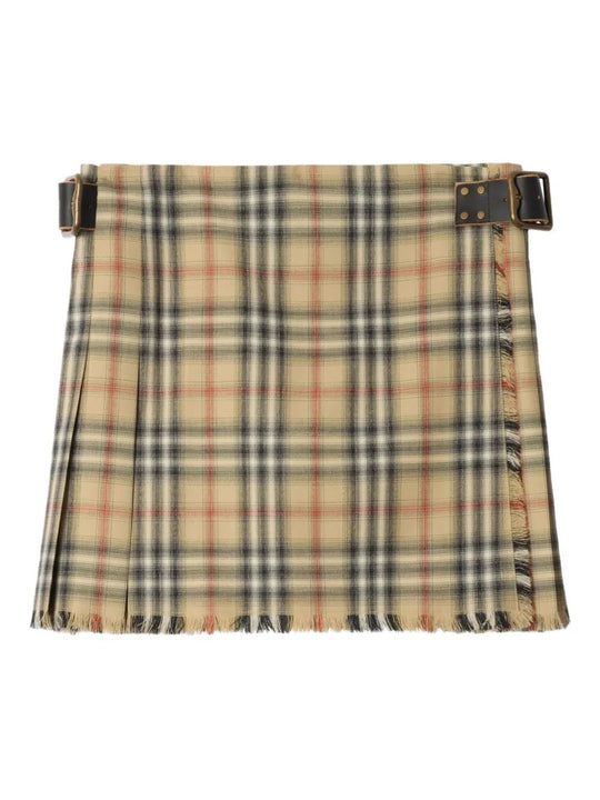 Check Wool Mini Kilt
