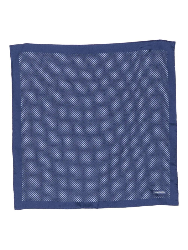 Dot-Print Silk Pocket Square