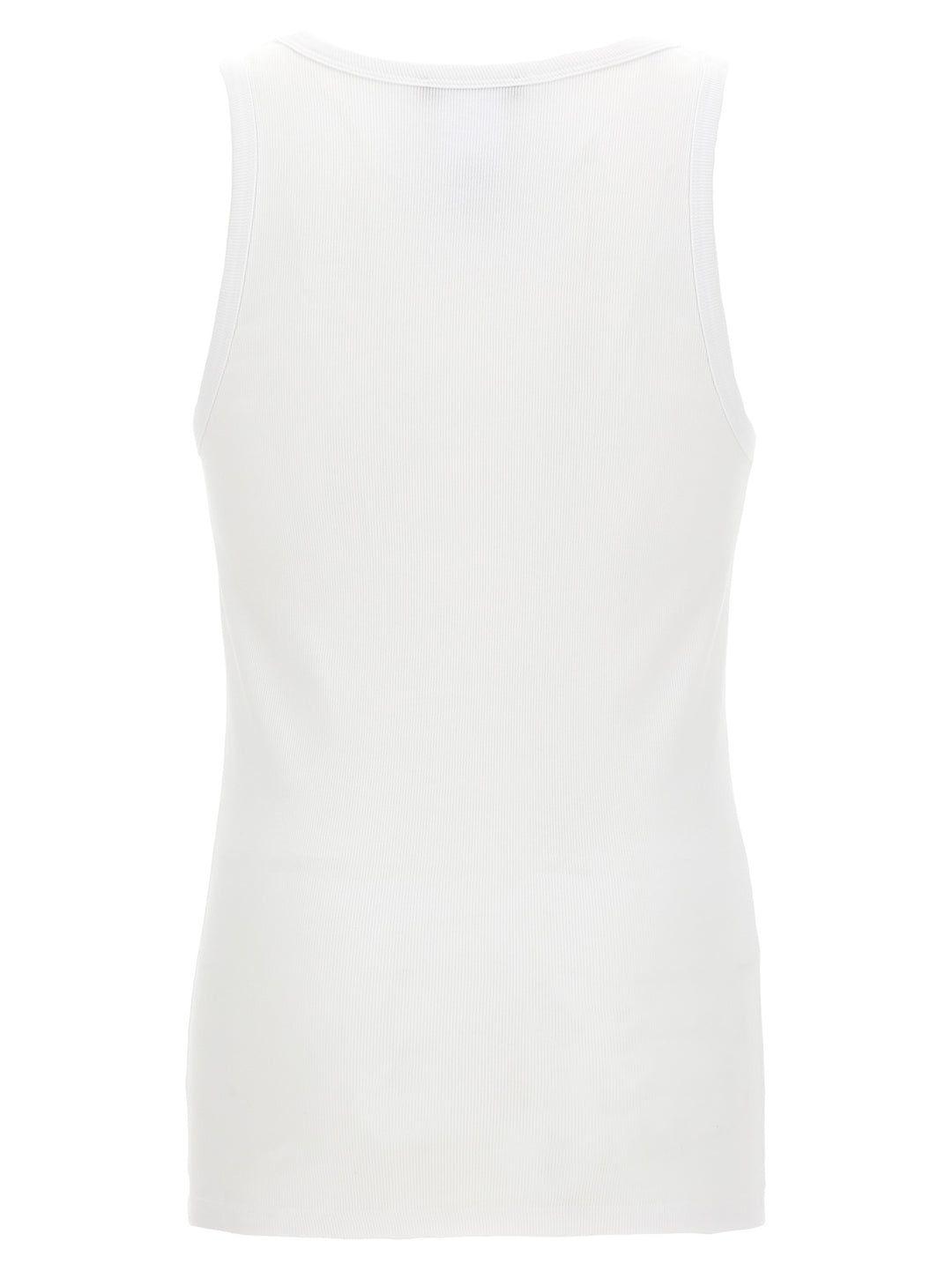 Versace Logo Embroidery Tank Top Tops - White | e8ae885d660da5febd1bb4e7af0eafdde1a7fc1d