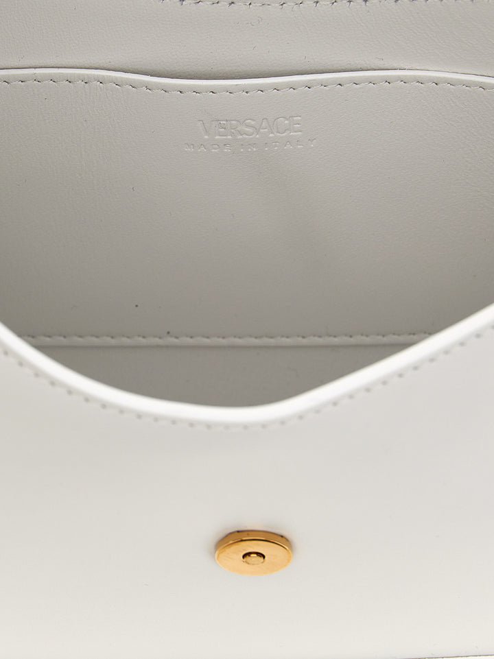 Versace Greca Goddess Shoulder Bags - White | 016bb6ac84344257d8d8b9fcddef90ca817afb11