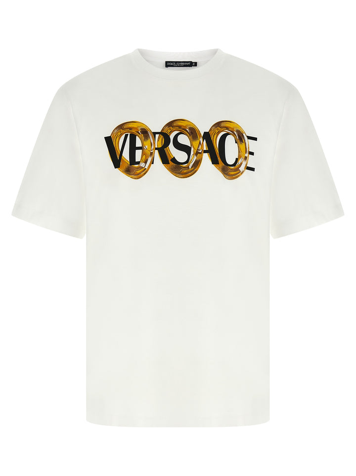 Versace Logo Print T-shirt - White | df7b32ecd7ecc2732f48f62c230bfeca4dbaa833
