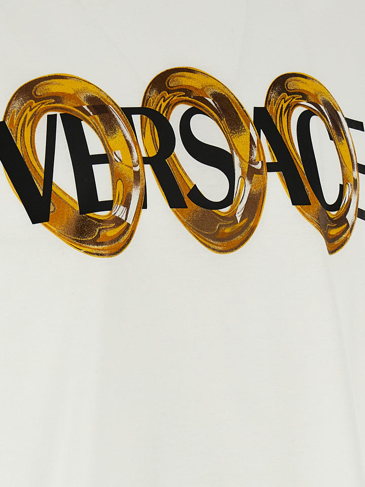 Versace Logo Print T-shirt - White | a3590cd7057d2ed48d1a2526f4d39f2e4f9bc644