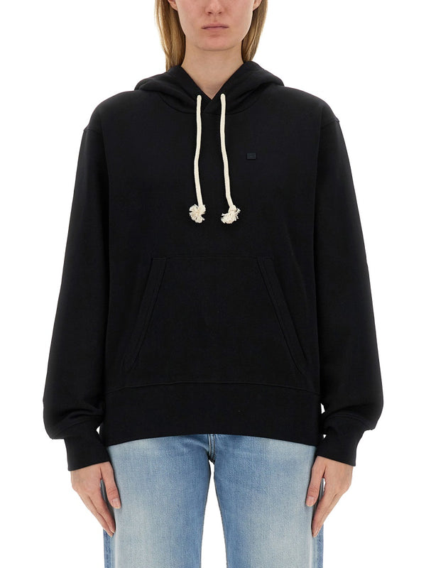 Sweatshirt With "Face" Patch