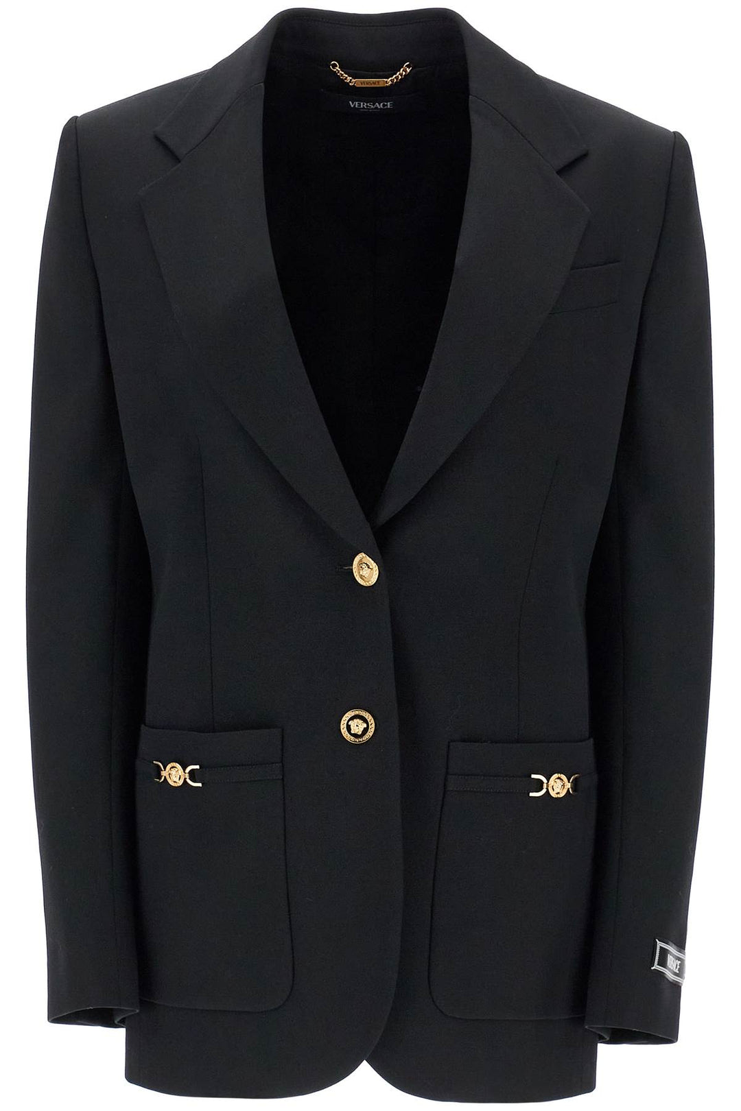 Blazer Monopetto In Lana Stretch