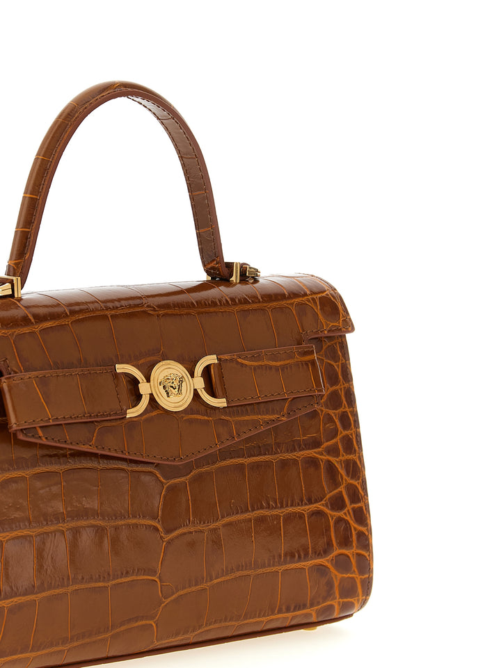 Versace Medusa Hand Bags - Brown | 9e21408c6c525580ca3b4bdf4c7e819fd3cb88f8