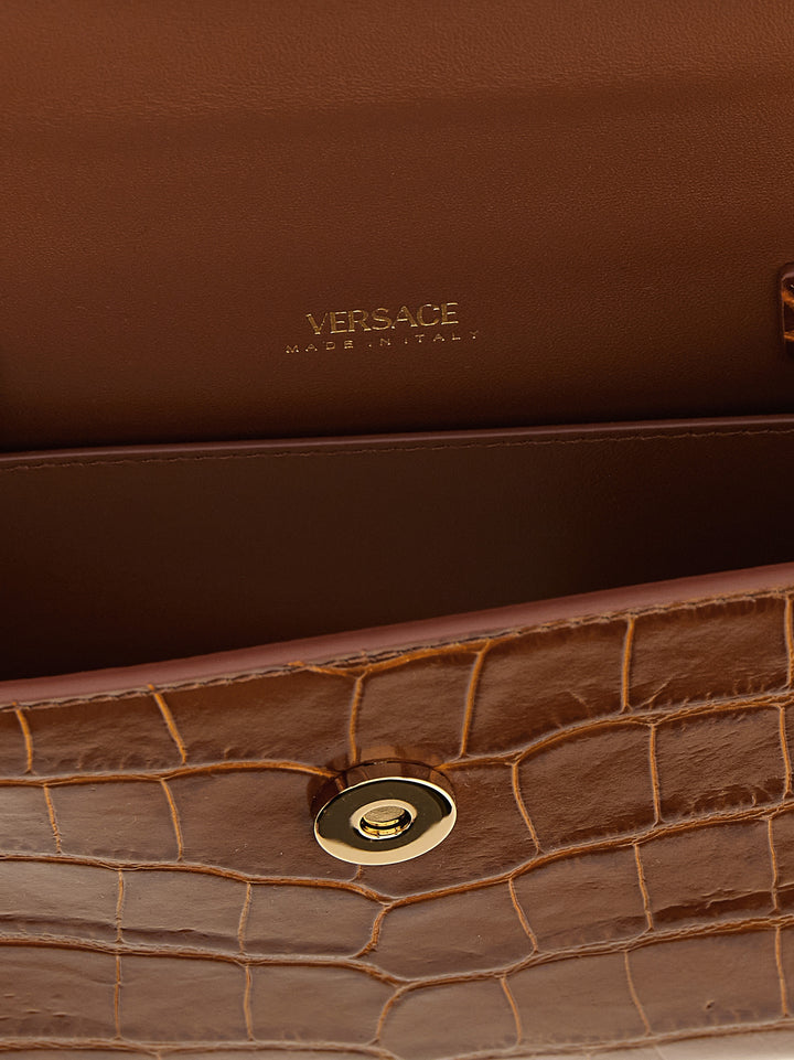 Versace Medusa Hand Bags - Brown | 8283a8e3193459421a0b1fb84cc7e19be179c33d