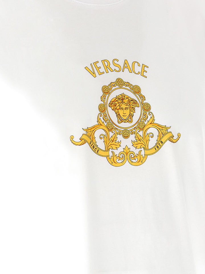 Versace Hall Of Heroes Crest T-shirt - White | b9bac67c4ae751958920cda46e6c2959b4c1fc30