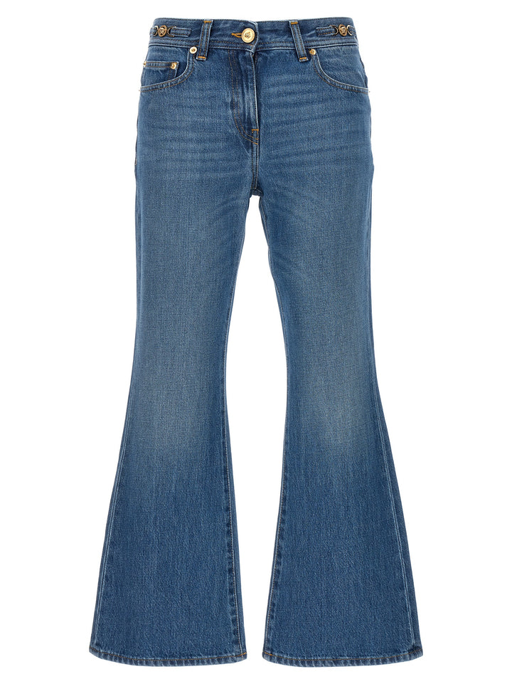 Versace Flared Jeans - Blue | 34f9b4f91bdc04e863f4271dc571af0307b87115