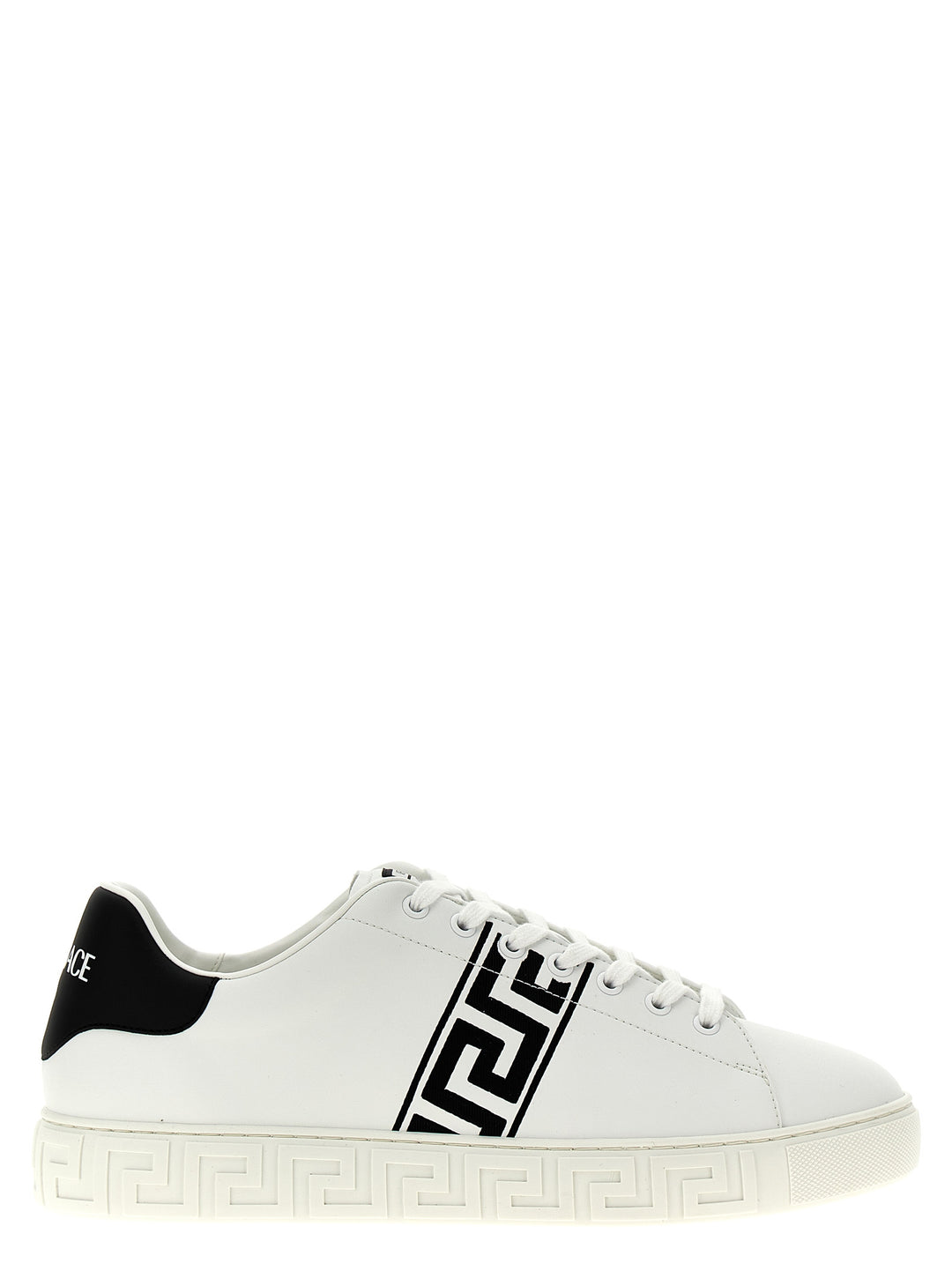 Versace Greca Sneakers - White/Black | 44ca2a98e3130ae552893b9e7584d742fa760246