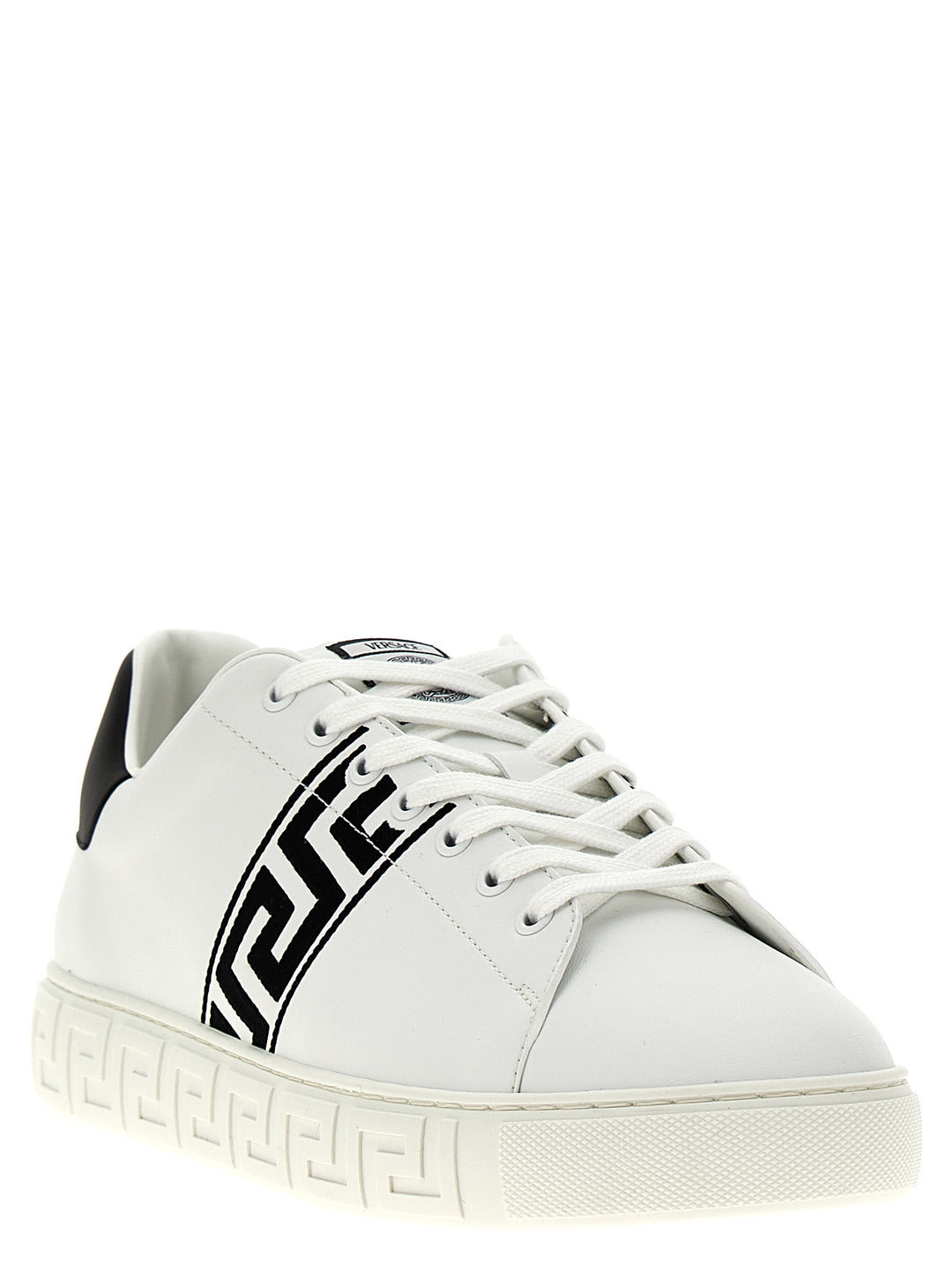 Versace Greca Sneakers - White/Black | 50980e813d869db31bcd27b9d9c07fdd4bff00f2