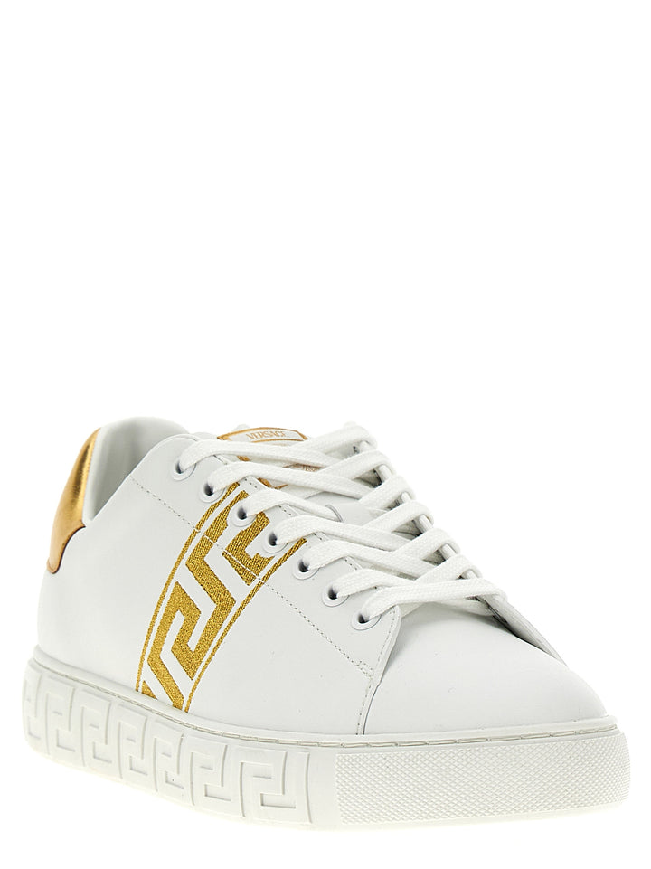 Versace Greca Sneakers - Gold | 54f12ebf12e3ad0f3e56b07eed0212b270e1ac7a