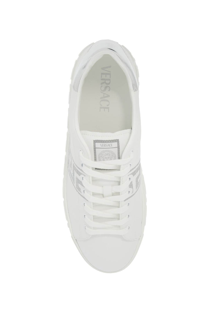 Sneakers Greca Ricamate In Ecopelle