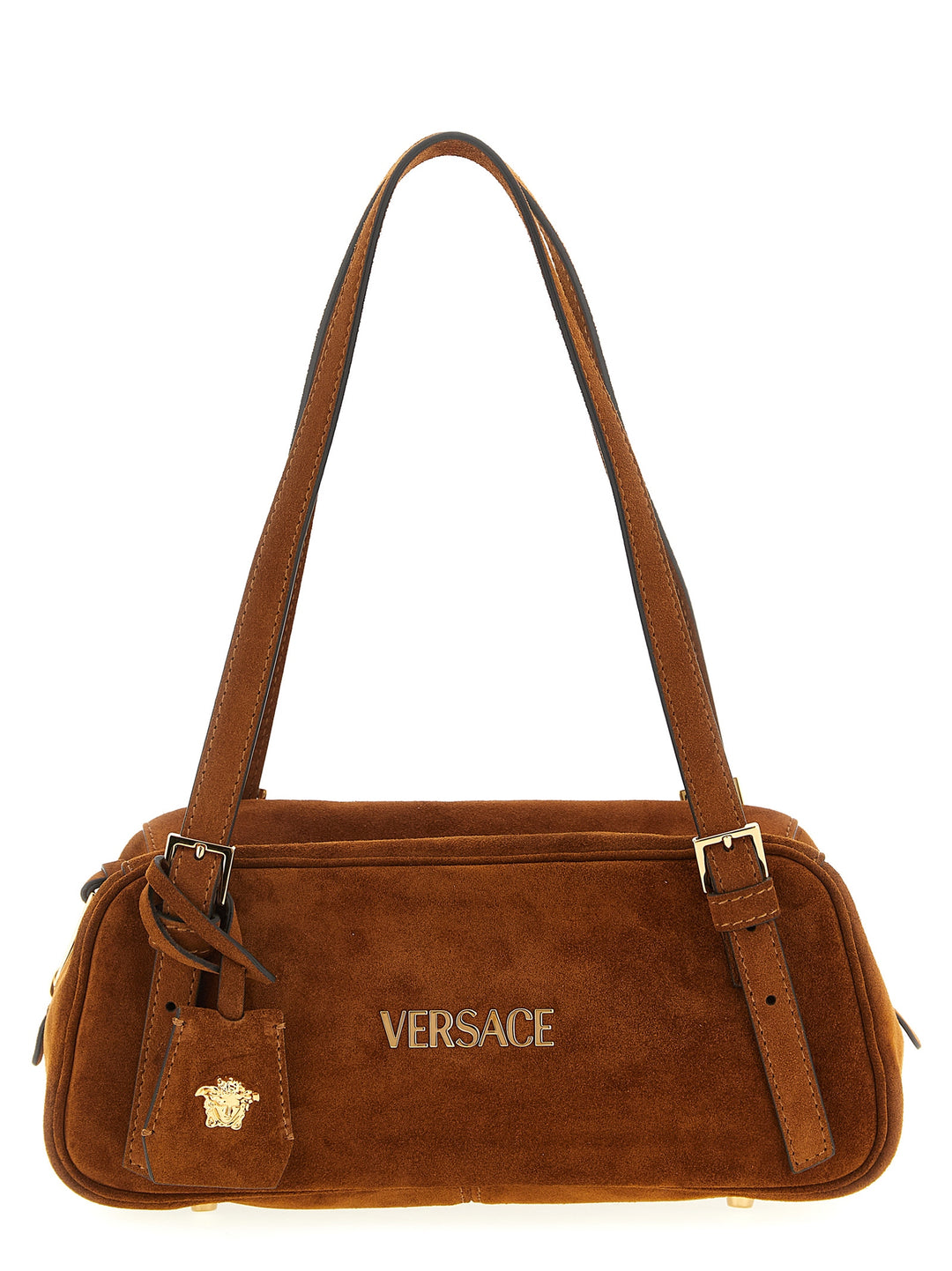 Versace Versace Tag Shoulder Bags - Brown | fe4fb2823b7a41162924d5236f99e3edc37b2f13