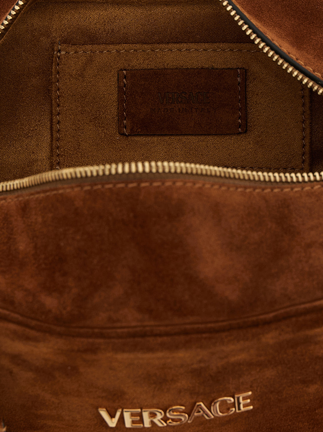 Versace Versace Tag Shoulder Bags - Brown | d7dcc519e8fbafcac14489a6c4da3914145d709e