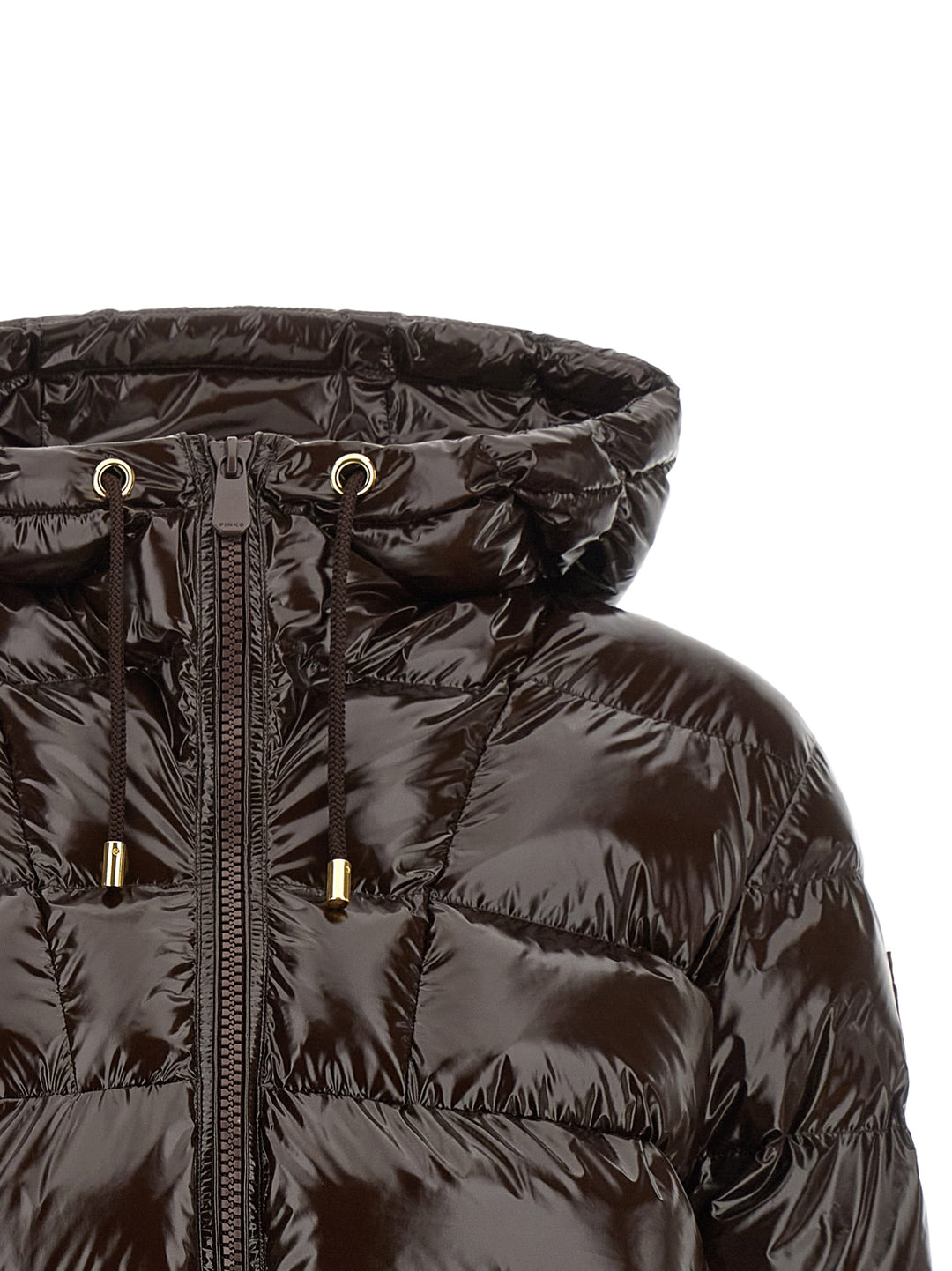 Pinko Eleodoro Puffer Jackets - Brown | b9cb91a743f3174c1d40603d02e6c687a262ad3b