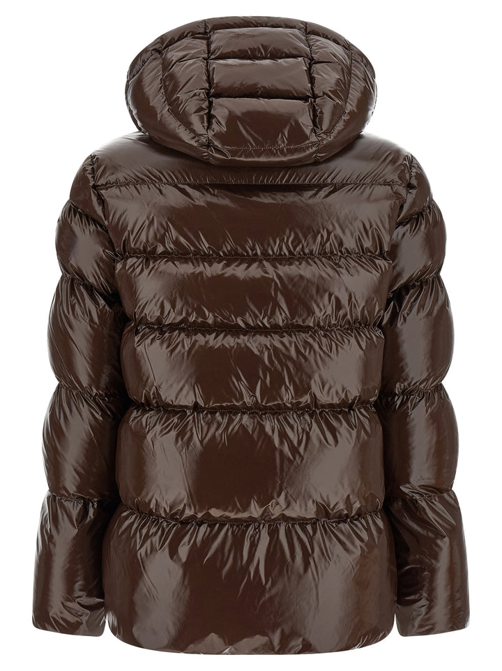 Pinko Eleodoro Puffer Jackets - Brown | f56f37047ca2becd311a8b2706f23b91a96439e7