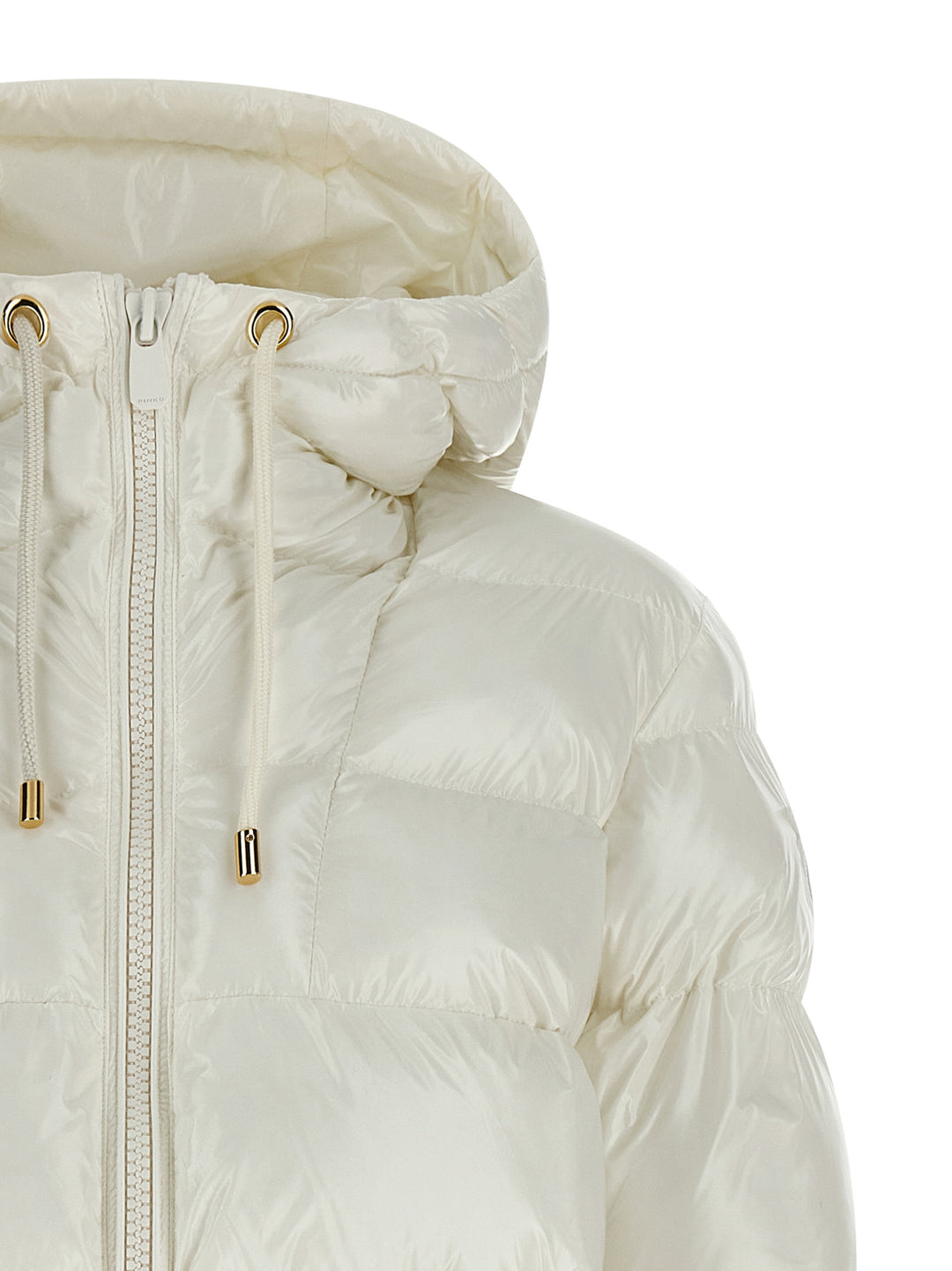 Pinko Eleodoro Puffer Jackets - White | 49af07590e30dde180e2f24f8d1623ff27d422c6
