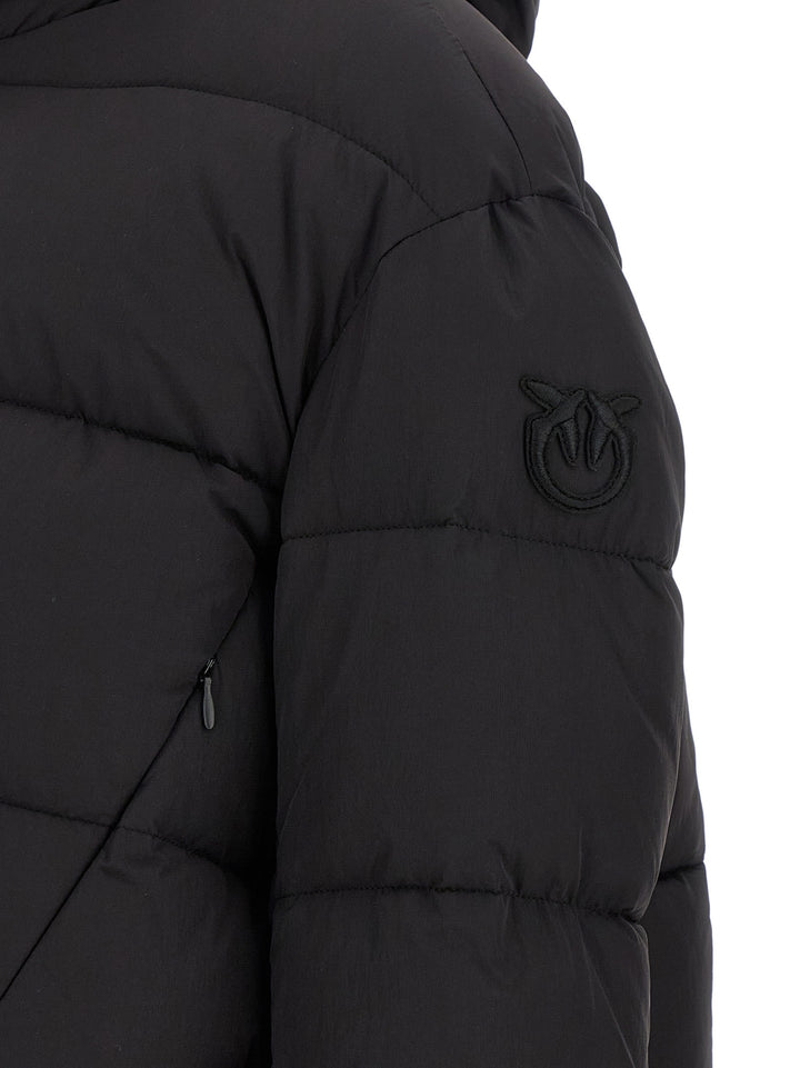 Pinko Giza Puffer Jackets - Black | 464dcda0ae213b1e8eae20d9fdf30220fcdfcb57