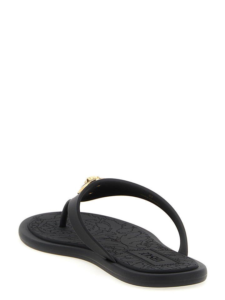Versace Alia Sandals - Black | 1fac37d186aaaf9edca6523747313f193df4ed29