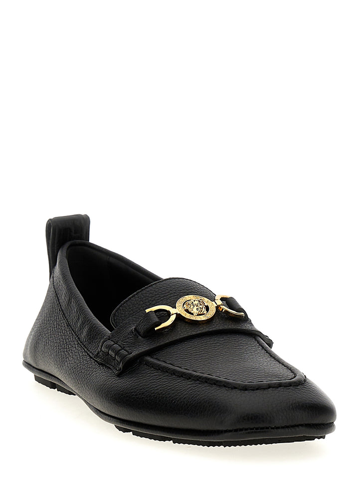 Versace Villa Driver Loafers - Black | 57a9b0677cb281b58d3cb0c8835202969770a439