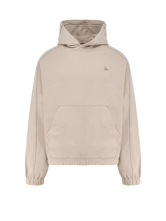 Stretch Cotton Sweatshirt With Logo